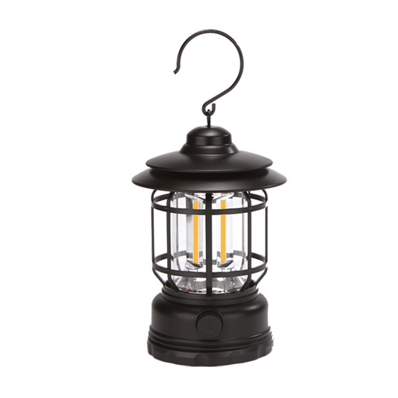 Rechargeable Retro LED Camping Lamp - 5W Ambiance Continuous Dimming