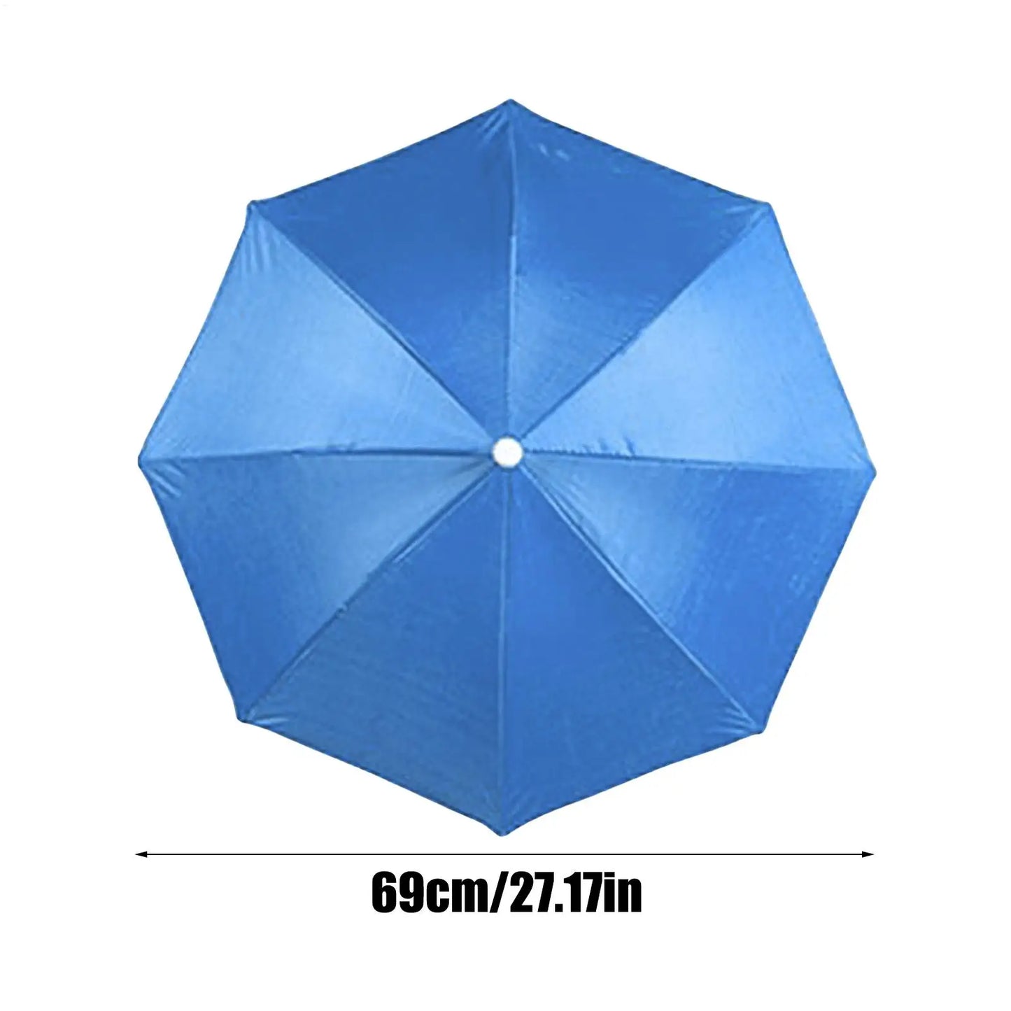 Hands-Free Umbrella Hat - Adjustable UV Protection 69cm