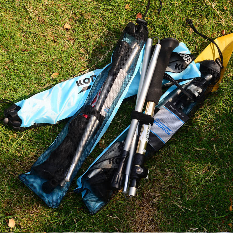 5-Section Aluminum Hiking Pole - Foldable Ultra-Compact 300g