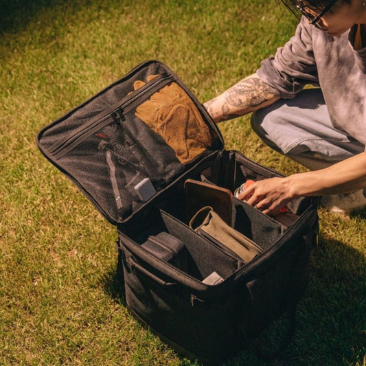 55L Waterproof Camping Storage Bag - Multifunction Organizer