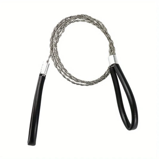 Stainless Steel Pocket Wire Saw - Ultra-Light Survival Finger Grip 68cm
