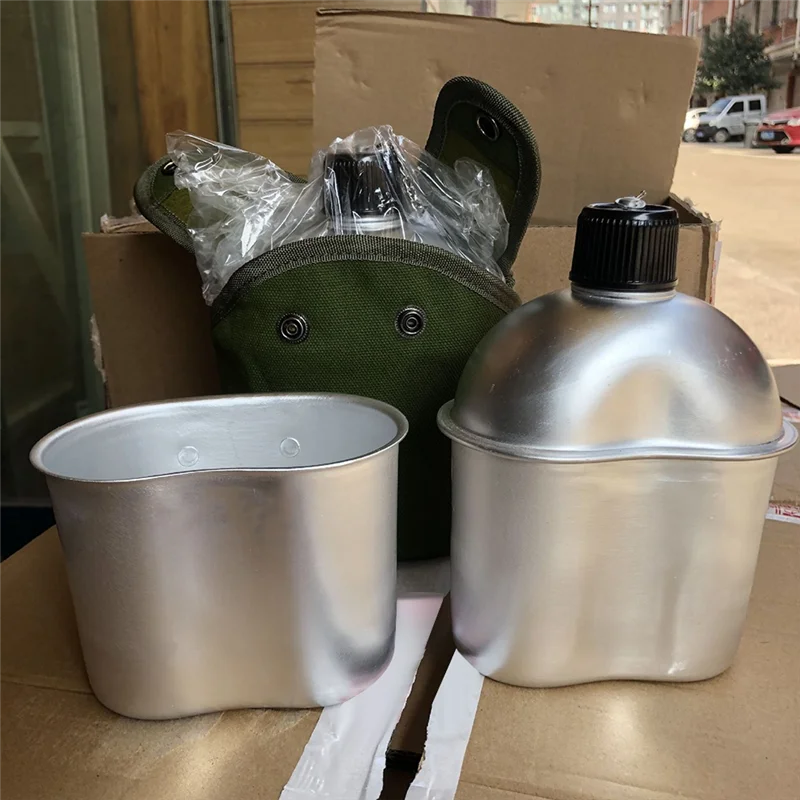 AEF5 0.9L Cookware Set with Water Bottle - Portable Camping Hiking Kit