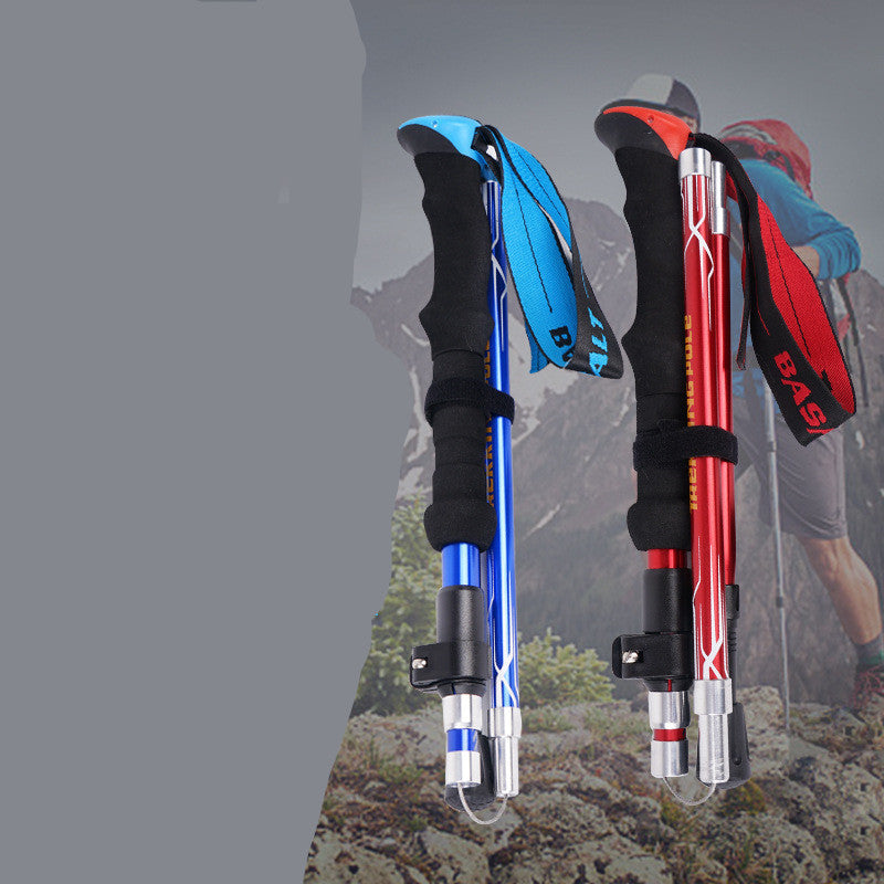 Besot 5 Section Folding Hiking Pole - External Lock 660g