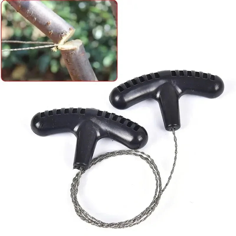 Survival Steel Wire Saw - Ultra-Lightweight Manual Chainsaw 72cm