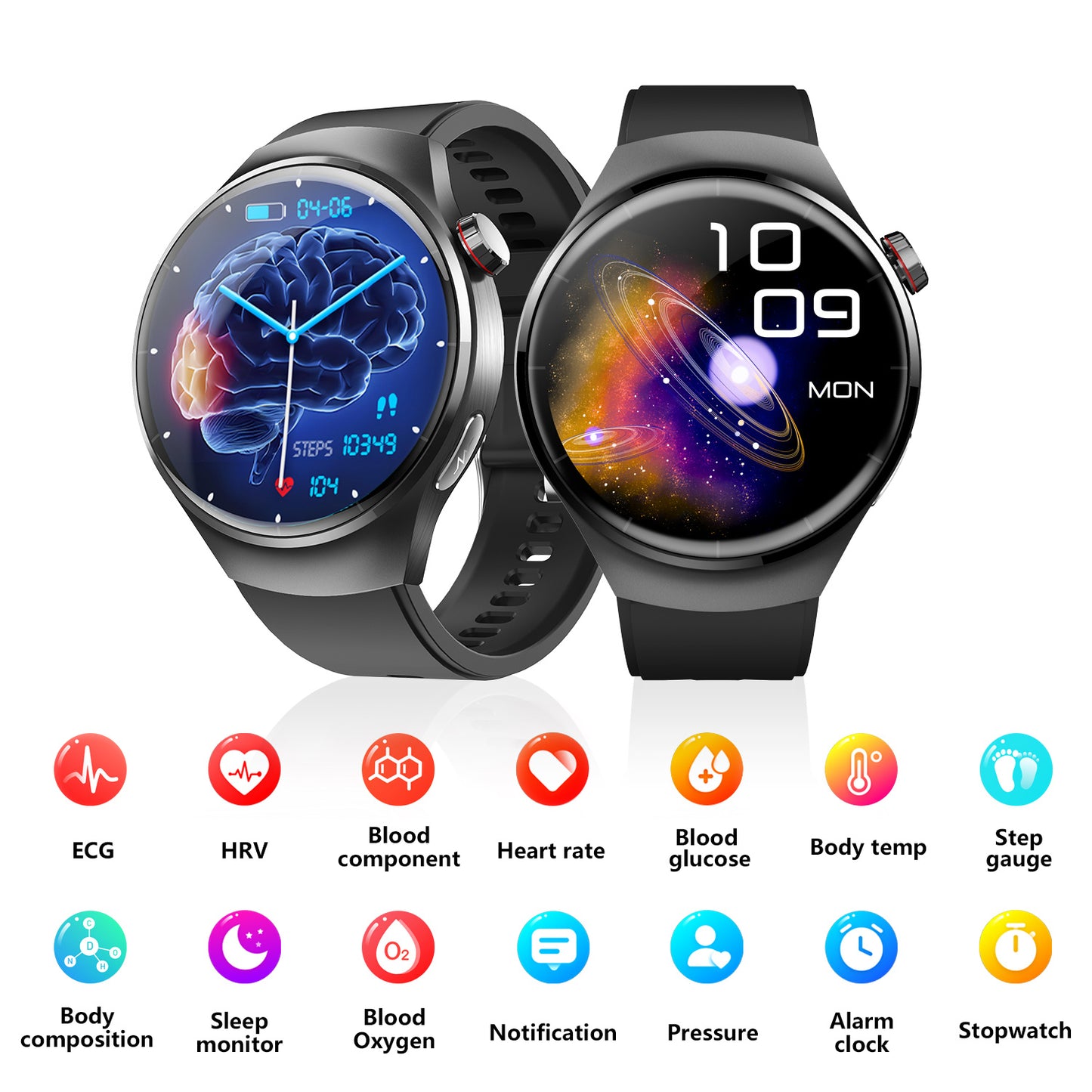 IP67 Smart Health Watch - Bluetooth Fitness Tracker 90g
