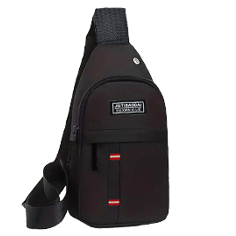 Chest Pocket Adjustable Shoulder Strap - Unisex Outdoor Oxford Fabric