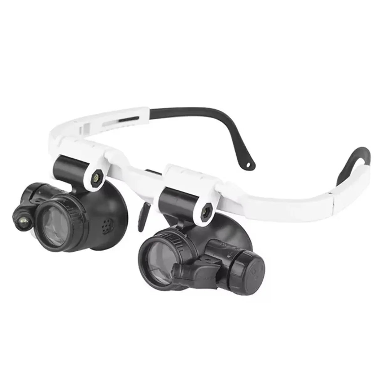 Magnifying Glass 8X/15X/23X Jeweler Watchmaker with LED Light Telescopic Headband Magnifier Glasses Reading Loupes Eyewear 