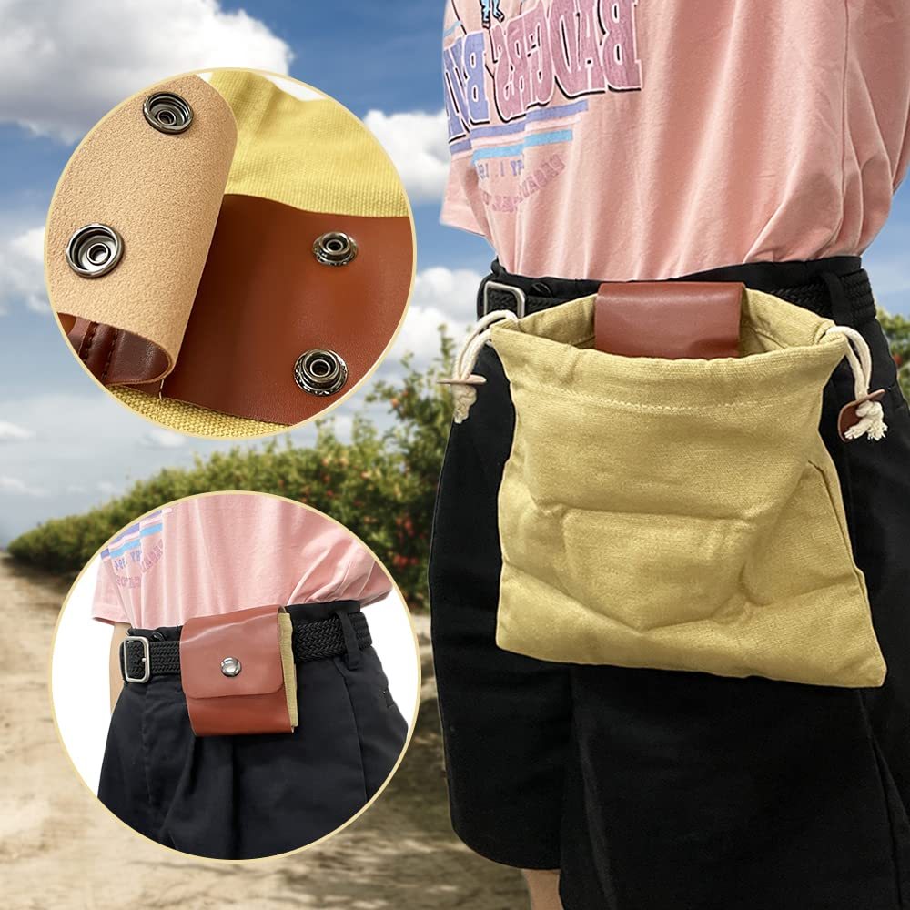 Foldable Canvas Picking Bag - Multifunction Kit Size 23x21cm