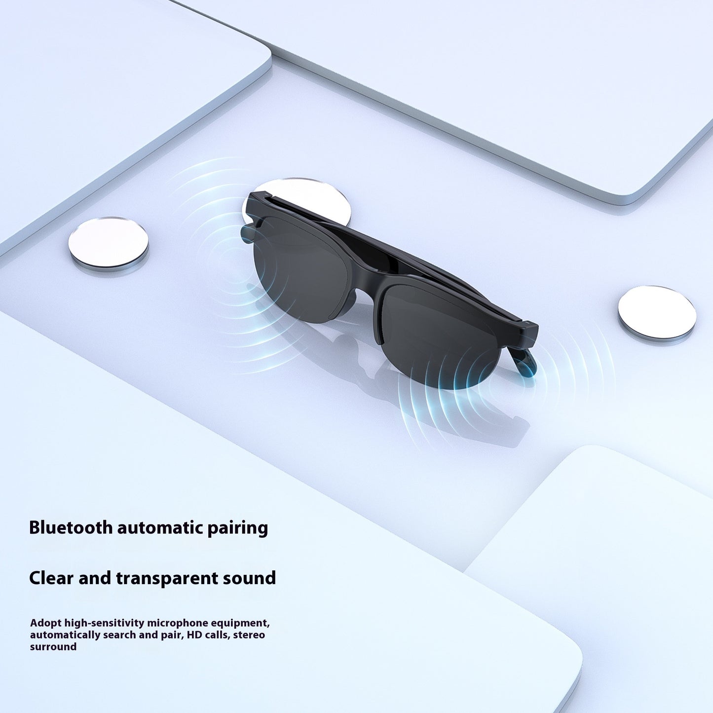 Smart glasses with UV and blue light protection