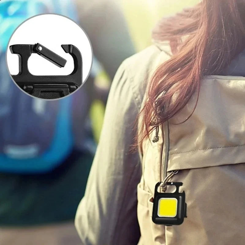 Magnetic COB LED Keychain Flashlight - Camping 50g