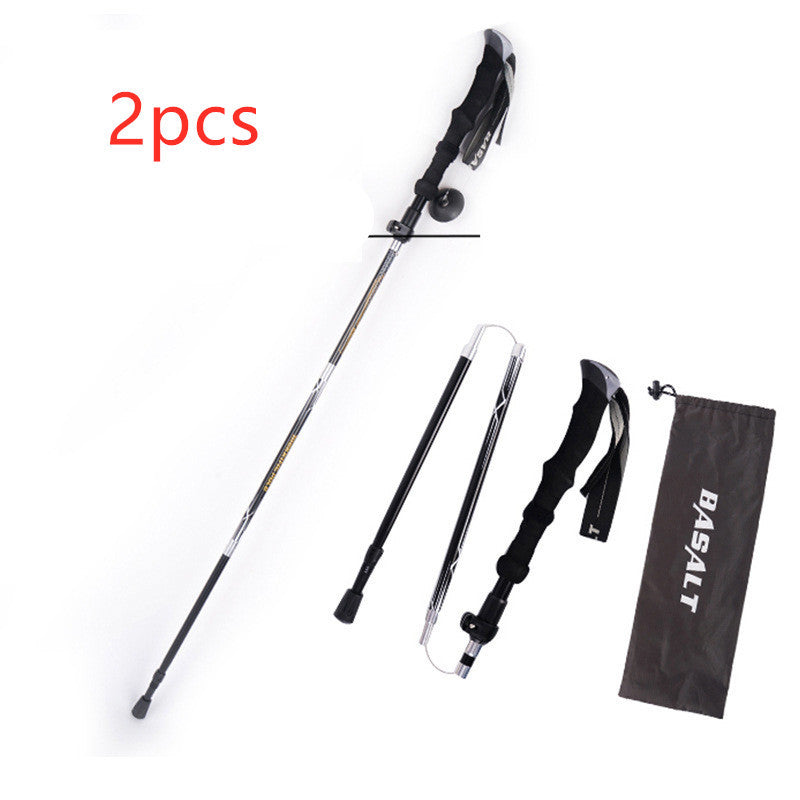 Besot 5 Section Folding Hiking Pole - External Lock 660g