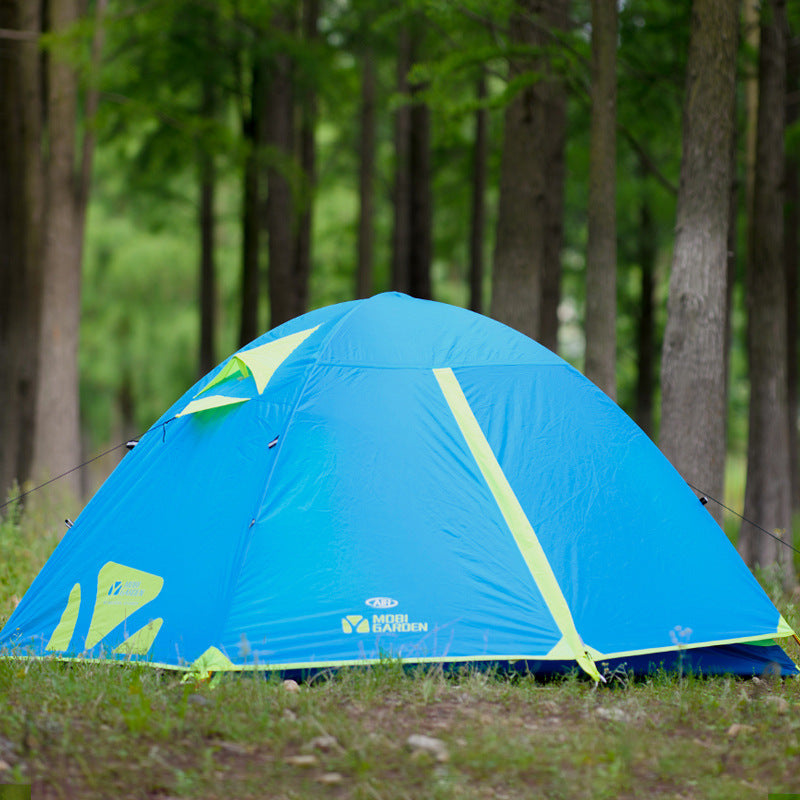 Double Layer Camping Tent - Aluminum Pole 140x210cm 2 Persons