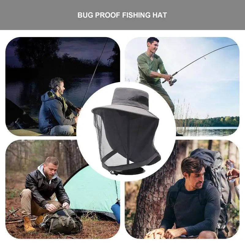 Anti-Bee Hat Full Net - Beekeeping Protection Fishing Cotton