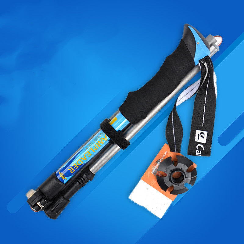 5 Section Folding Hiking Pole - Portable Aluminum 320g
