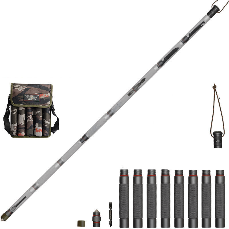 Hiking Pole Straight Handle 4 Sections - Robust 1145g