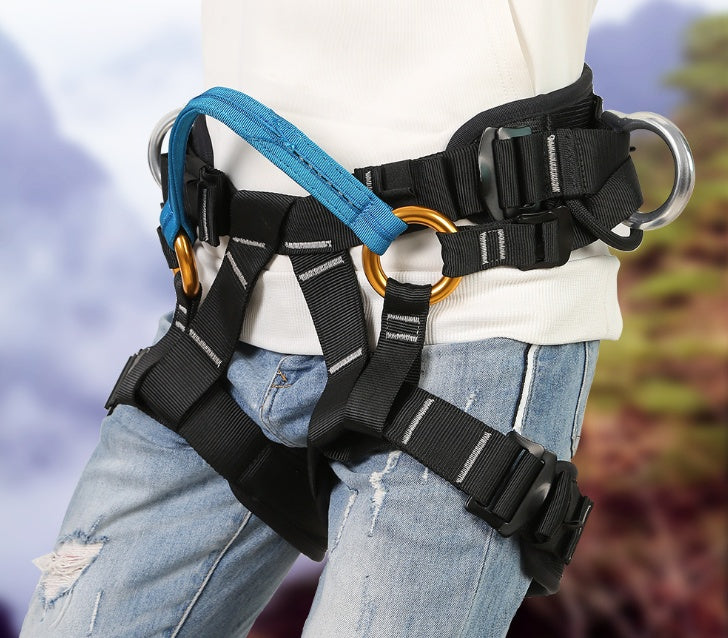 Climbing Harness Hiking Mountaineering - Safety Polyester Half-Body