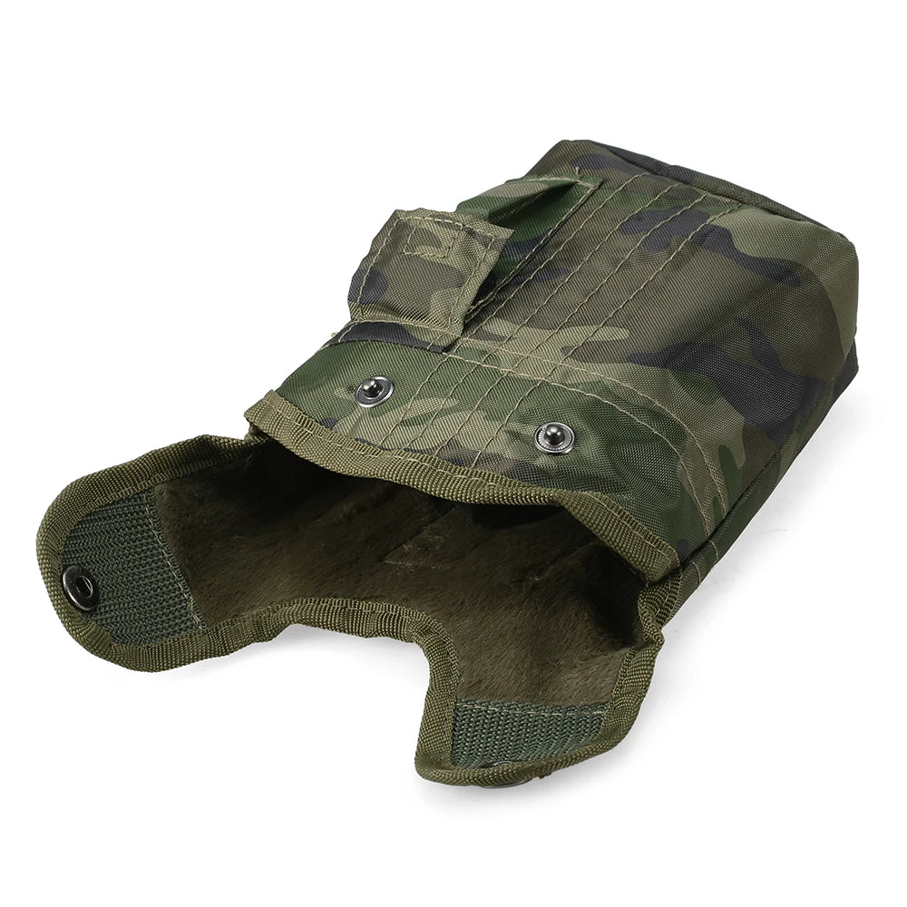 1L Tactical Military Water Bottle with Cover - Reinforced Plastic Bushcraft Survival