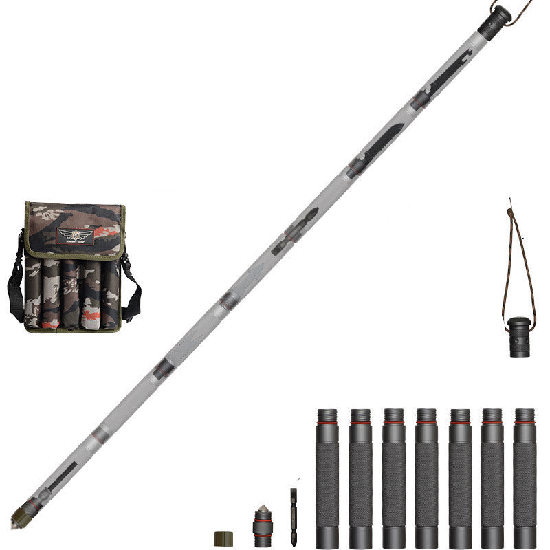 Hiking Pole Straight Handle 4 Sections - Robust 1145g