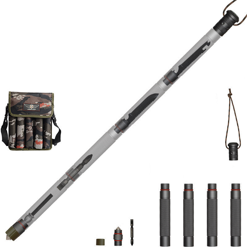 Hiking Pole Straight Handle 4 Sections - Robust 1145g