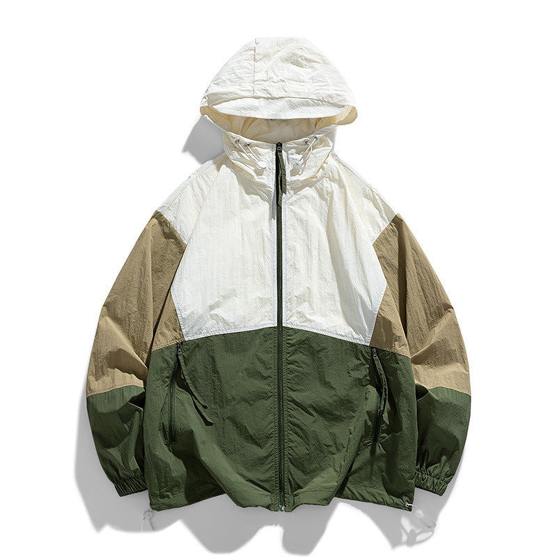 Men's Nylon Anti-UV Coat - Outdoor Sun Protection 560g S-3XL