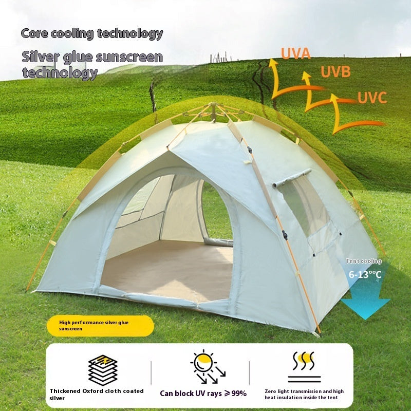 Automatic Pop-Up Camping Tent - Instant Set Up 2-4 Persons