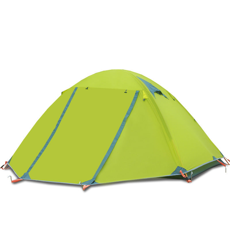 Waterproof Double Layer 2 Person Tent - Ultra-Resistant Aluminum Poles