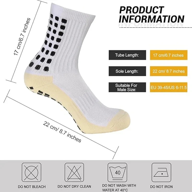 Non-Slip Sports Socks - Men Women Football Training