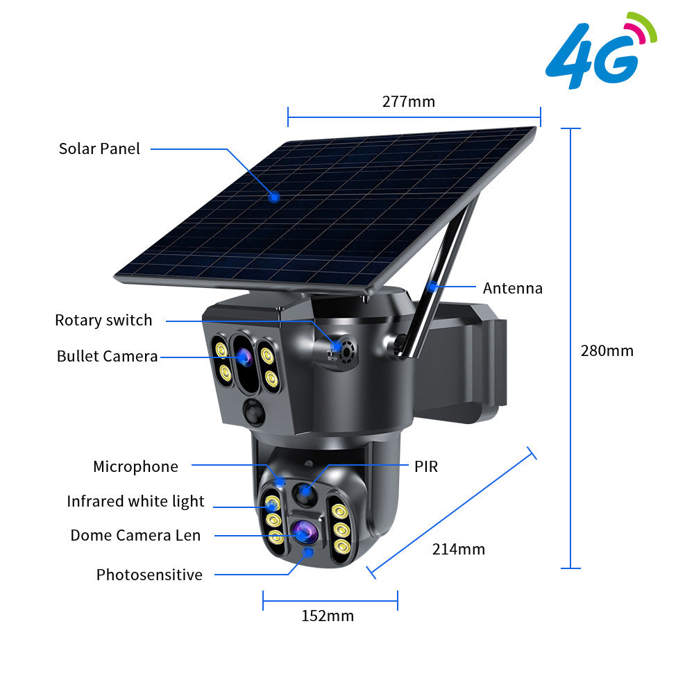 PTZ Solar Surveillance Camera