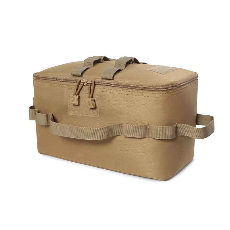 Outdoor Camping Storage Bag Large Capacity Gas Stove Canister Pot Carry Bag Sack Picnic Bag Cookware Utensils Organizer 