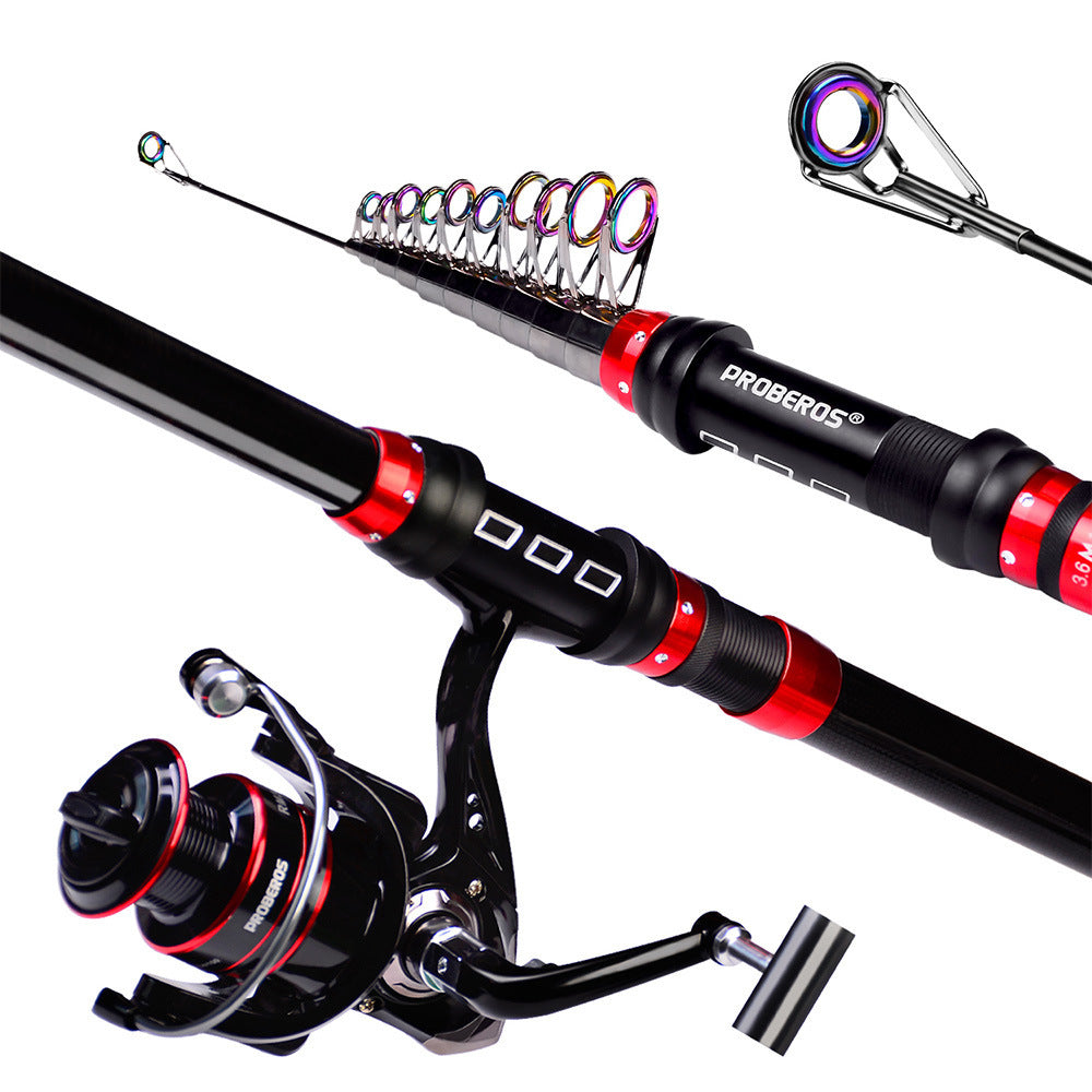 Complete Fishing Kit - Rod, Reel, Line, Bait Bag