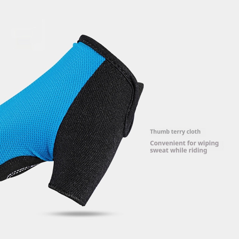 Unisex Half Finger Cycling Gloves - Anti-Slip Breathable Men Women AED4