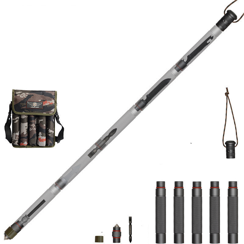 Hiking Pole Straight Handle 4 Sections - Robust 1145g