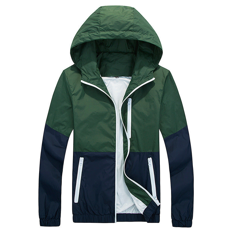 Men's Hooded Trench Jacket - Spring Autumn Fine Trend 350g