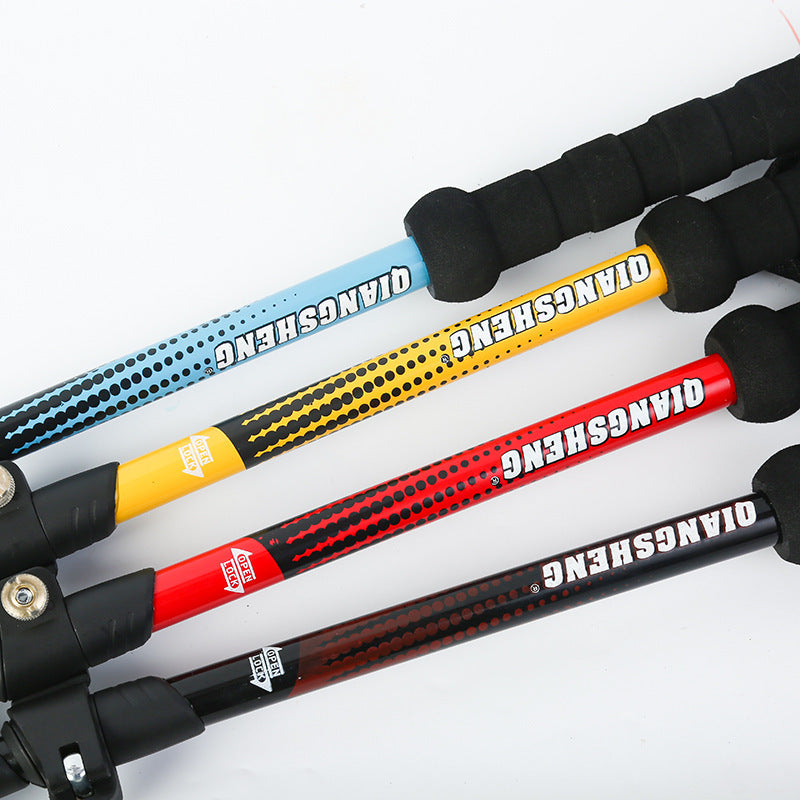 Telescopic Hiking Pole Straight Handle - 271g Aluminum