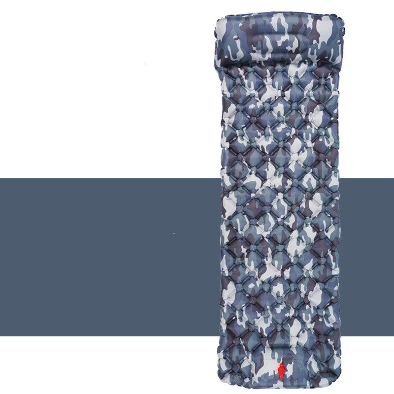 Inflatable Camping Mattress - Integrated Pillows 190x60cm Ultra-Light