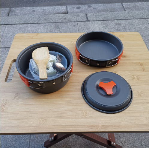 Outdoor Duo Camping Kit Cookware Set for 1-2 People