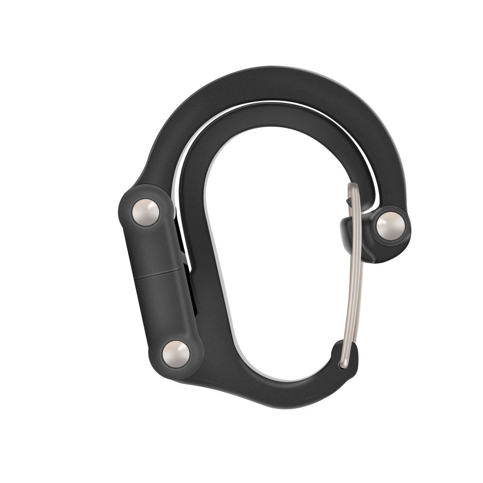 3-in-1 Hybrid Rotating Carabiner - Multi-Function Clip 18kg