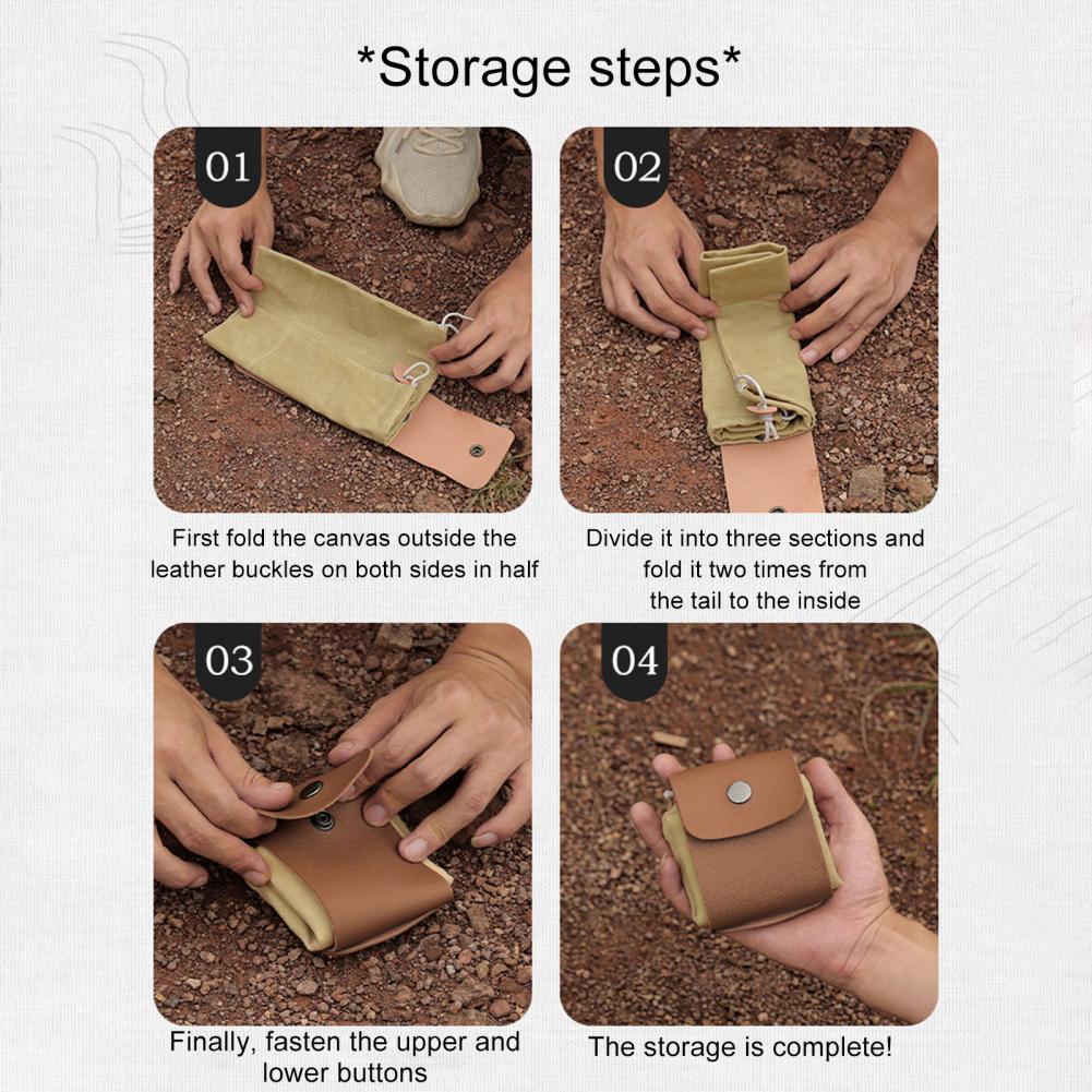 Foldable Canvas Picking Bag - Multifunction Kit Size 23x21cm