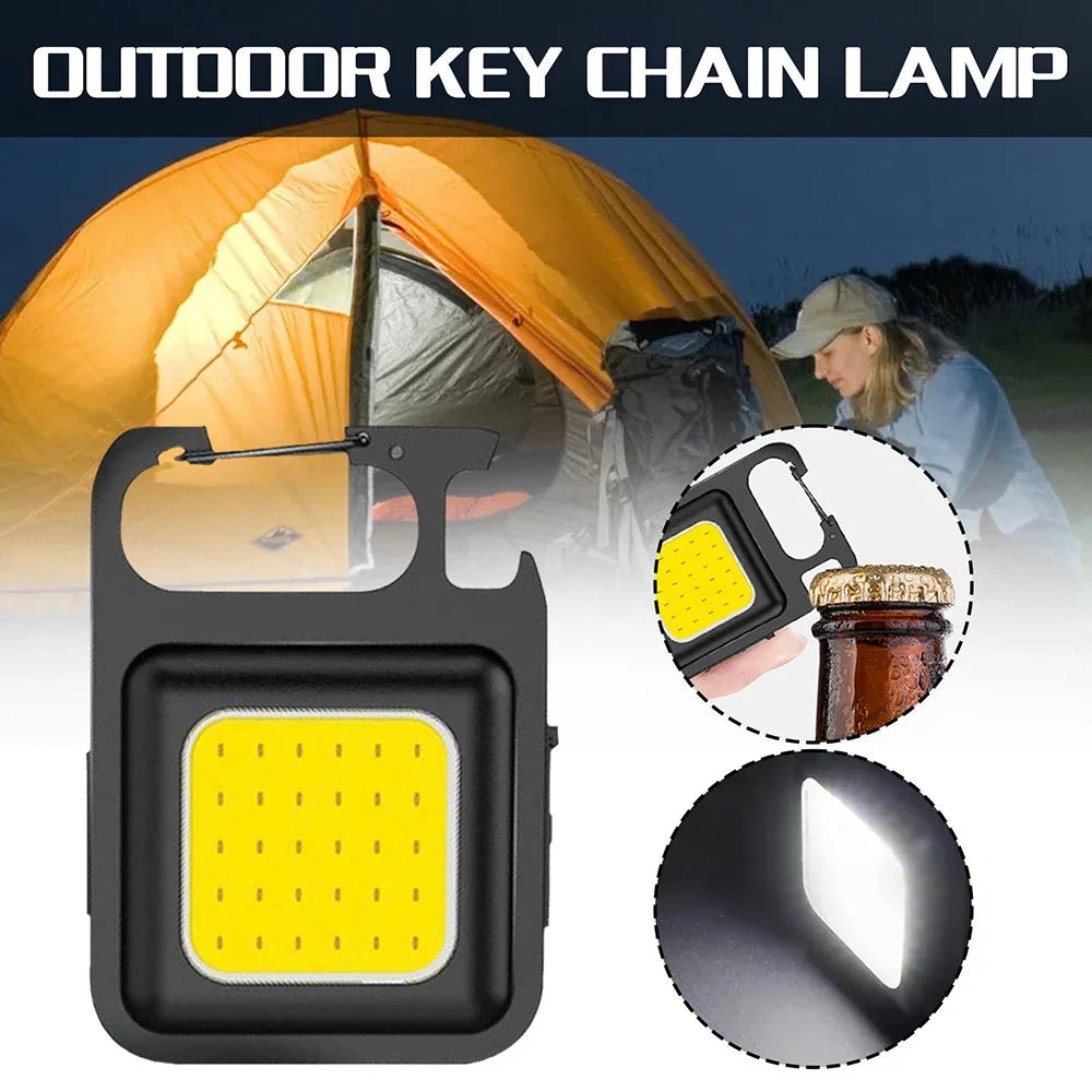 Magnetic COB LED Keychain Flashlight - Camping 50g