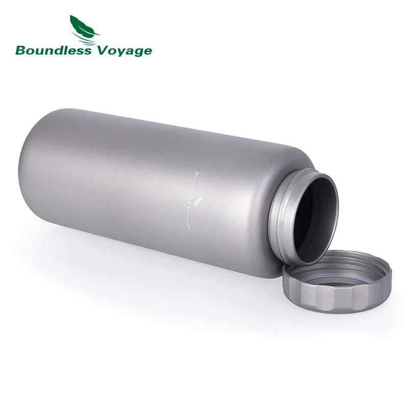 Titanium Water Bottle 1050ml Large Capacity - Leak-Proof Long-Term Shipping