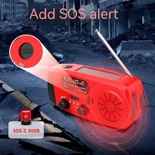 Multifunctional Portable Solar Powered Emergency Radio