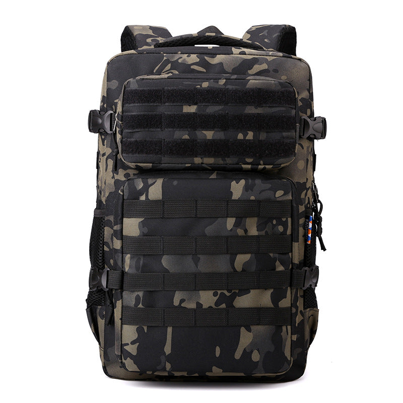 Multifunctional large capacity hiking backpack with outdoor camouflage pattern