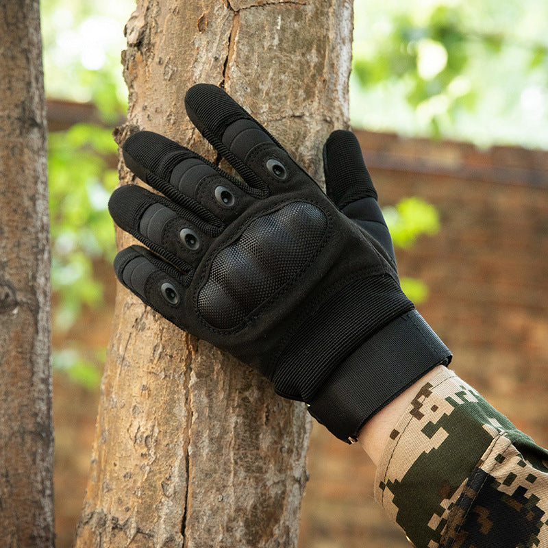 Men's Full Finger Sports Gloves, Anti-Slip and Abrasion Resistant, for Outdoor Activities