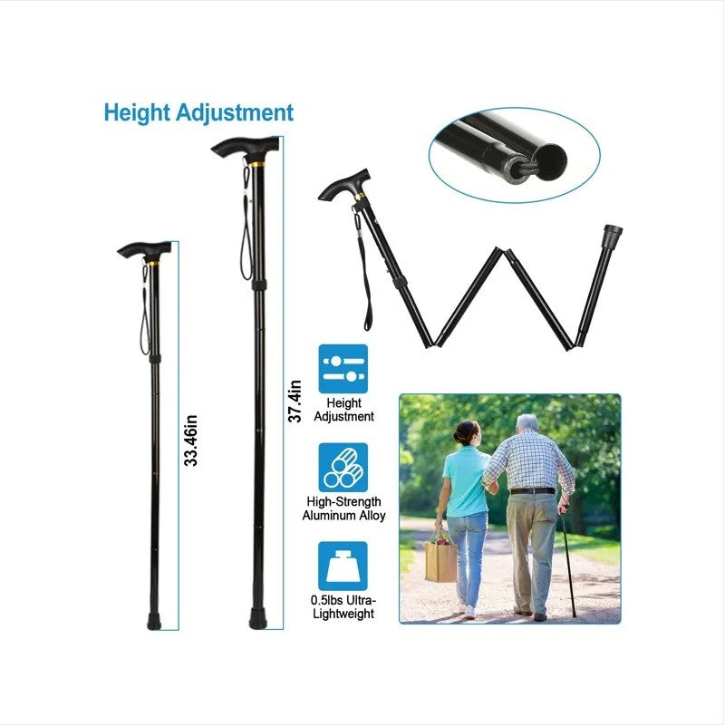 Unisex Hiking Cane Mobility Aid - Portable 263g