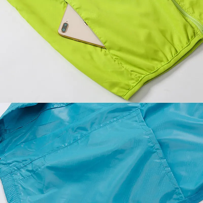 LNGXO Unisex Waterproof Hiking Jacket - Windproof Anti-UV Quick Drying