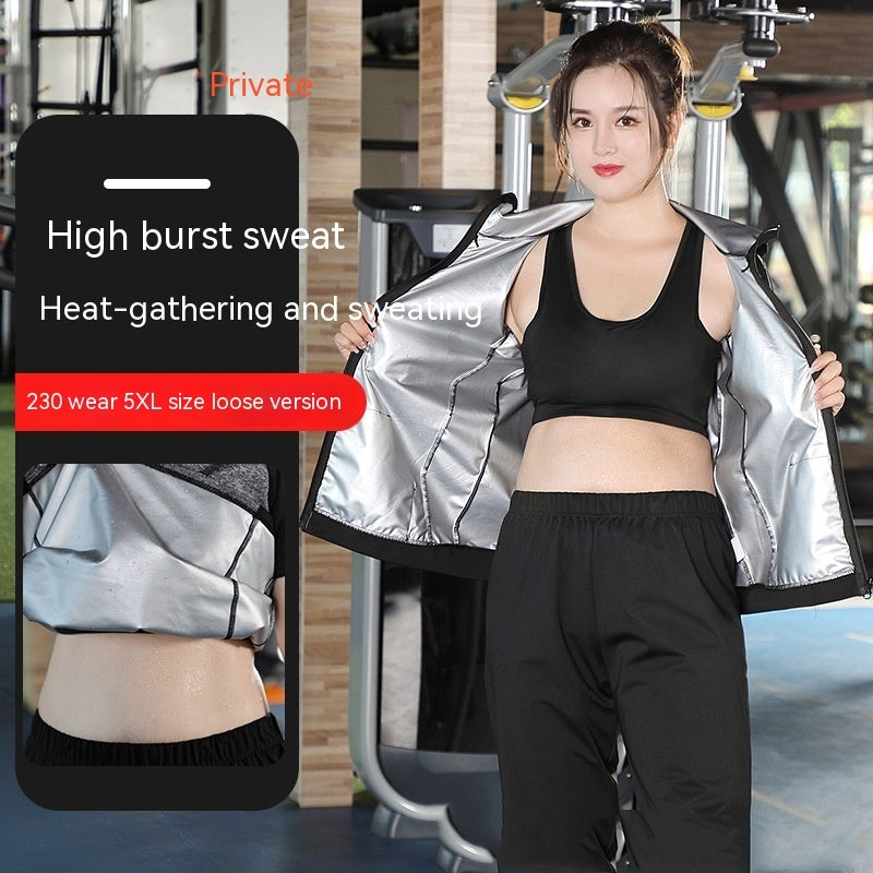 Plus Size Heated Sport Suit - Milk Silk 3 Pieces M-5XL