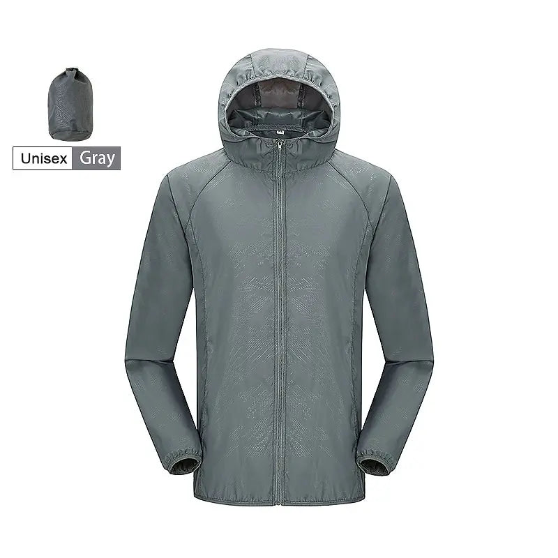 LNGXO Unisex Waterproof Hiking Jacket - Windproof Anti-UV Quick Drying
