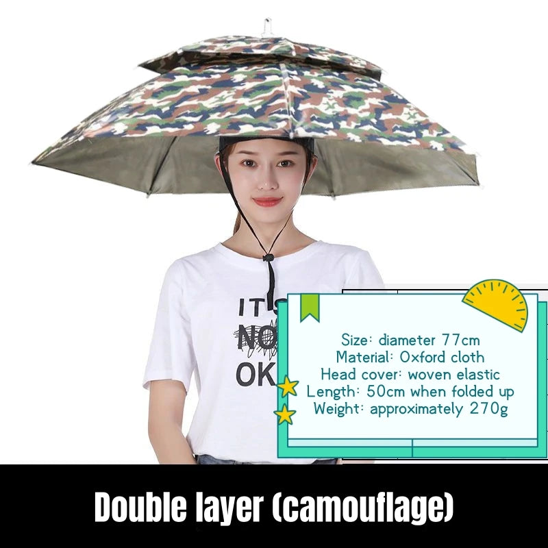 Portable Anti-UV Umbrella - Foldable Travel Camping