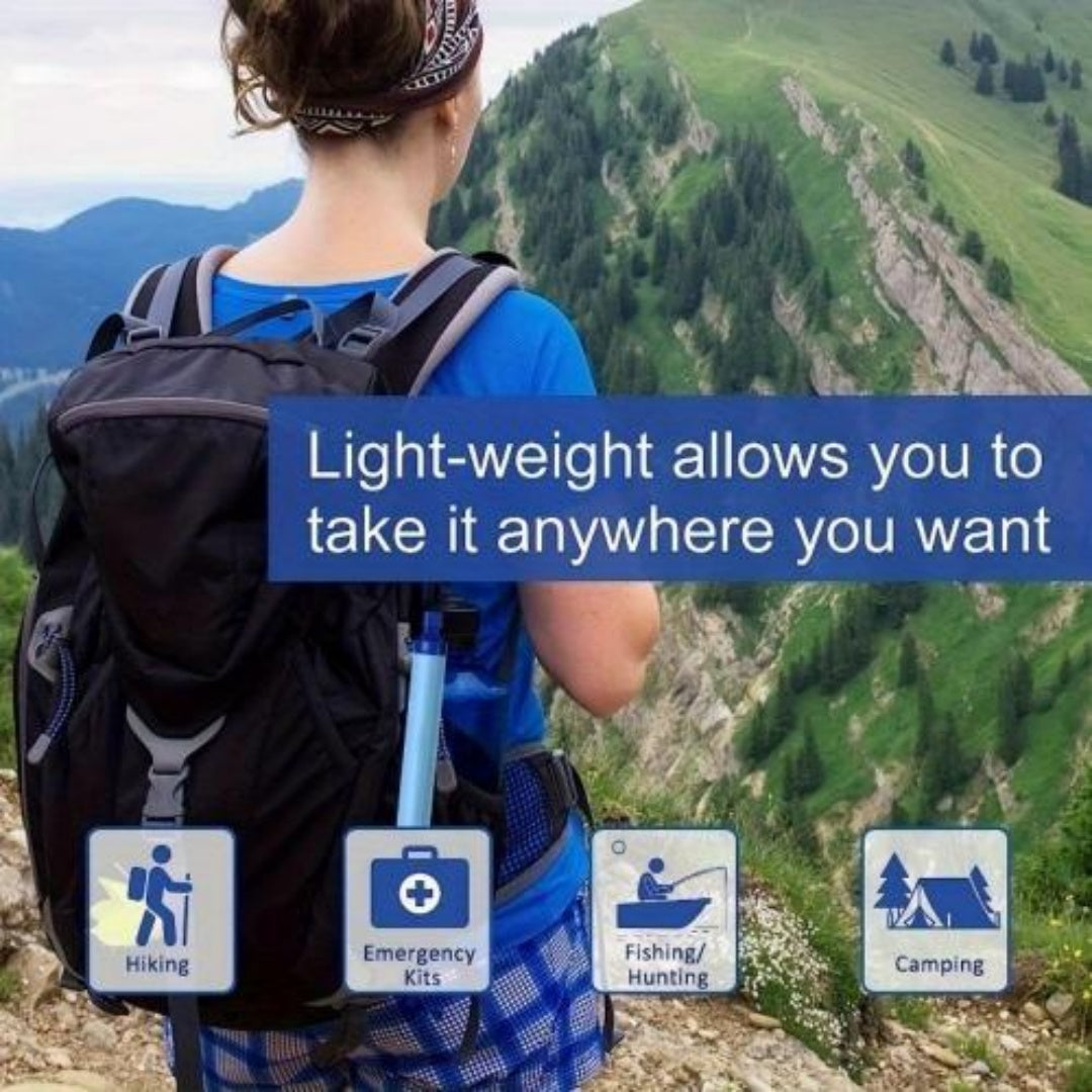 Essential Personal Water Filter - Camping, Hiking, Emergency Preparedness