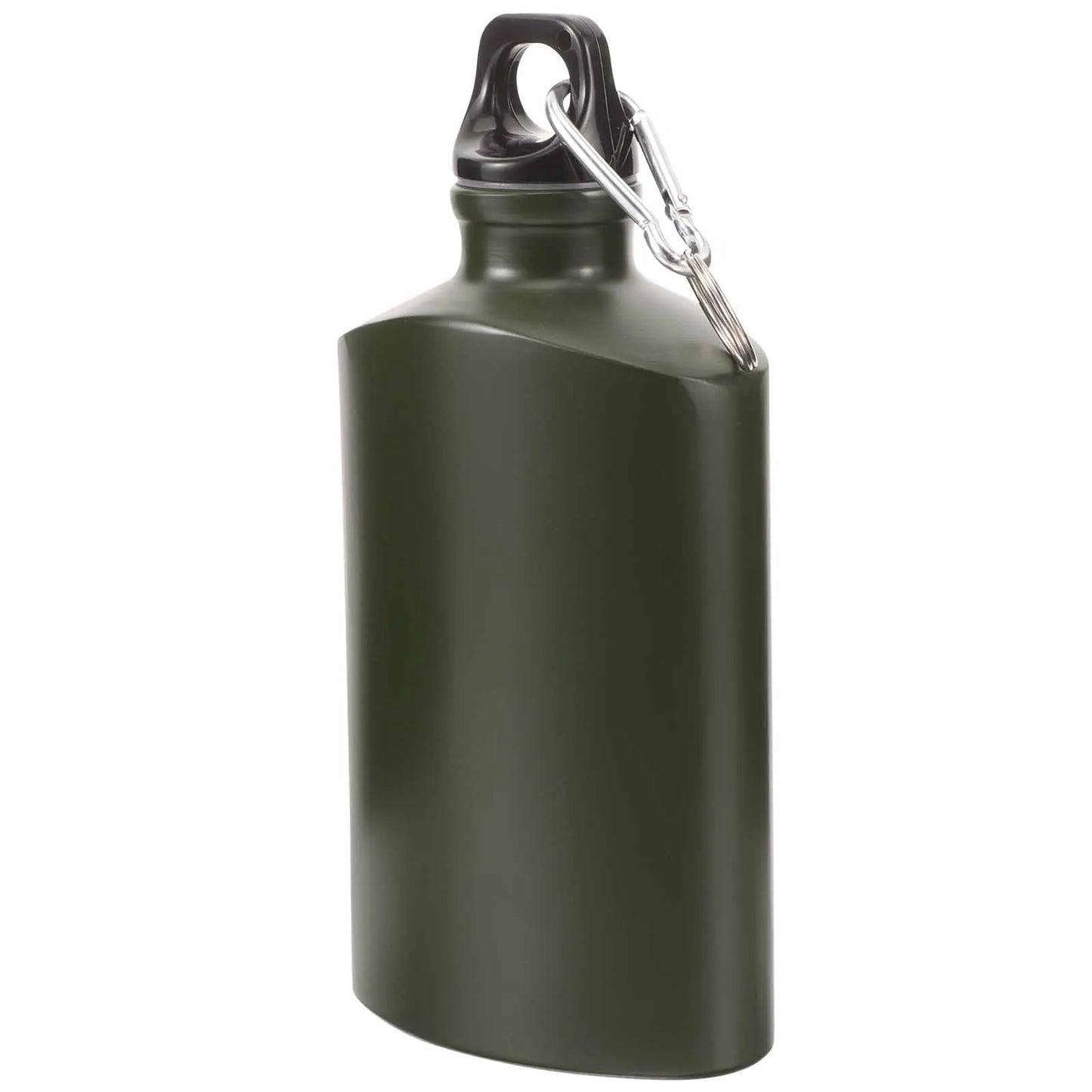 Flat Aluminum Camping Bottle 500ml - Ultra-Compact Design Hiking Trekking